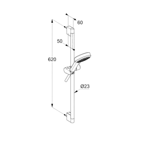 Душевой гарнитур Kludi Dive 6863039-00